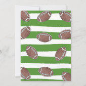 Football Anniversaire Invitation Football 1er Anni (Dos)