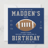 Football Anniversaire Invitation | Football Party (Devant)
