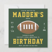 Football Anniversaire Invitation | Football Party (Devant)