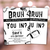 Football Anniversaire Invitation Garçons Bruh Invi