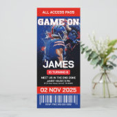 Football Anniversaire Invitation : Téléchargement (Debout devant)