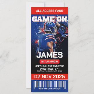 Football Anniversaire Invitation : Téléchargement