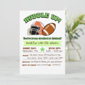 Football Anniversaire Invitations Pour Les Garçons (Debout devant)