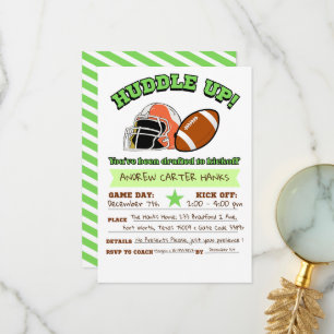 Football Anniversaire Invitations Pour Les Garçons