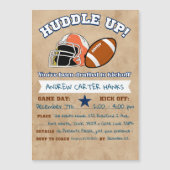 Football Anniversaire Invitations Pour Les Garçons (Devant)