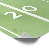 Football Anniversaire Jalon Poster première année  (Coin)