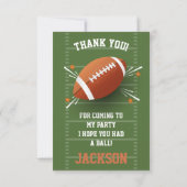 Football Anniversaire Merci (Dos)