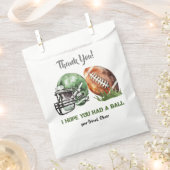 Football Anniversaire Merci Favoriser Les Sacs (Coupé)