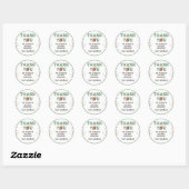 Football Anniversaire Party Classic Round Sticker (Feuille)