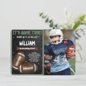 Football Anniversaire Photo Invitation (Debout devant)