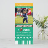 Football Anniversaire | Photo Invitation d'anniver (Debout devant)