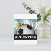 Football Argentinië Briefkaart (Staand voorkant)