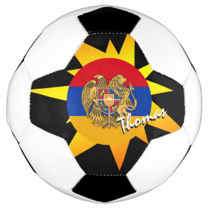 Football arménien & drapeau arménien / BANG