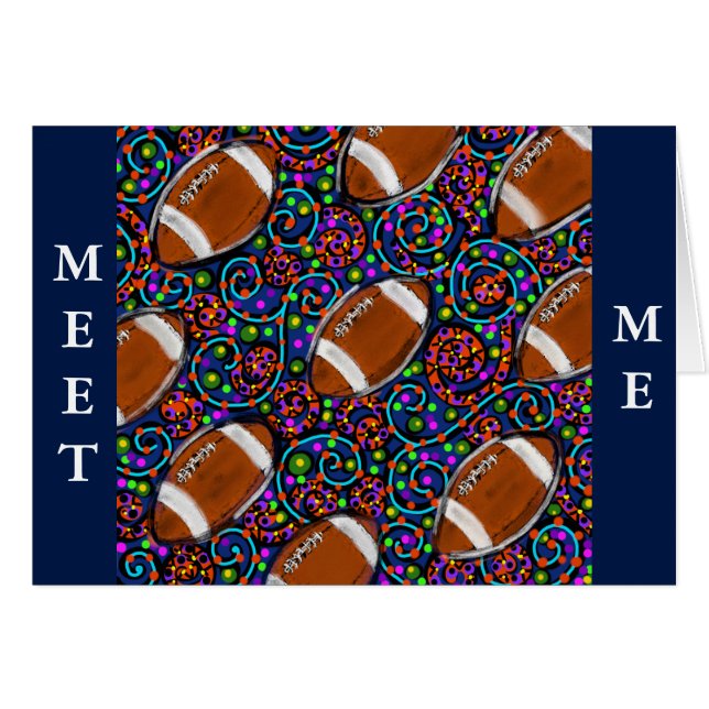 Football Art Blue (Voorkant Horizontaal)