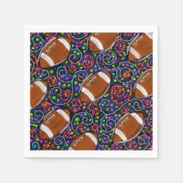 Football Art Blue Servetten