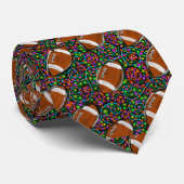 Football Art Green Stropdas (Opgerold)