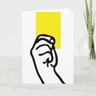 Football avec carte jaune