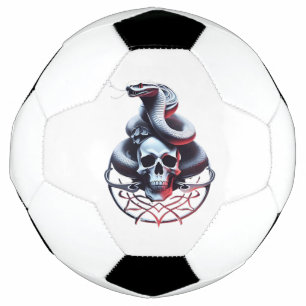 Football Avec Snake Et Design Du Crâne