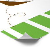 Football Baby Boy Aangepaste banner Poster (Hoek)