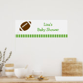 Football Baby Boy Aangepaste banner Poster (Keuken)