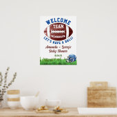 Football Baby shower Affiche de bienvenue (Cuisine)