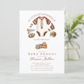 Football Baby Shower Invitation (Debout devant)