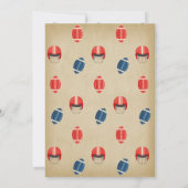  Football Baby shower Kaart (Achterkant)