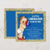 Football Baby shower Kaart (Voorkant / Achterkant)