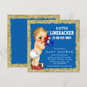 Football Baby shower Kaart (Voorkant / Achterkant)