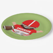 Football Baby shower Papieren Bordje (Gekanteld)