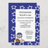 Football baby shower uitnodiging (Voorkant / Achterkant)