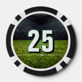 Football Bachelor Party Last Down Poker Chips (Achterkant)