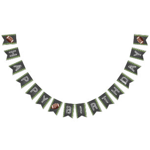 Football banner met elke leeftijd - MVP Happy Birt