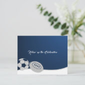 Football Bar Mitzvah Carte Réception (Debout devant)