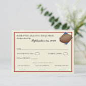  Football Bar Mitzvah Reageer RSVP Kaartje (Staand voorkant)