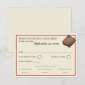  Football Bar Mitzvah Reageer RSVP Kaartje (Voorkant / Achterkant)