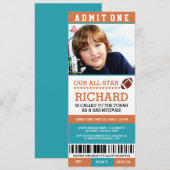 Football Bar Mitzvah vraagt Kaart (Voorkant / Achterkant)