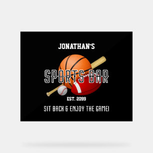 Football Basketbal Sportbar Acryl Bord