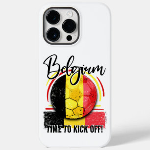Football België Vlag, Voetbalsport Case-Mate iPhone 14 Pro Max Hoesje