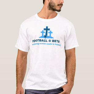 FOOTBALL & BETS / een winnende wedstrijd gemaakt i T-shirt