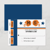 Football Billet Mariage RSVP (Devant / Derrière)