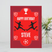 Football Birthday Banner (Staand voorkant)