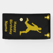 Football Birthday Banner (Horizontaal)