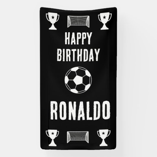 Football Birthday Banner (Verticaal)