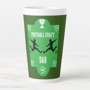 Football Birthday Banner Latte Mok