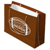 Football Birthday Gift Bag Groot Cadeauzakje (Voorkant Gekanteld)