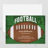 Football Birthday Kaart (Voorkant / Achterkant)