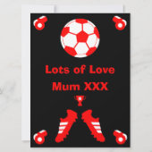 Football Birthday Kaart (Achterkant)