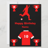 Football Birthday Kaart (Voorkant)
