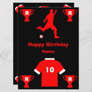 Football Birthday Kaart